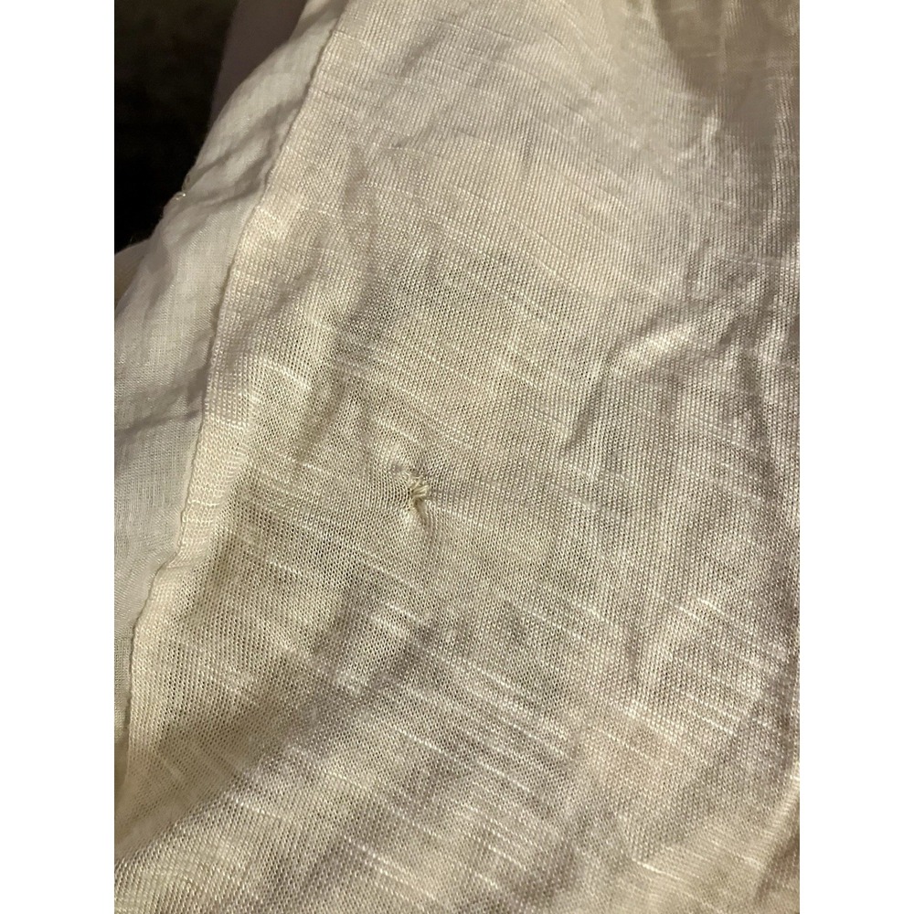 Anthropologie TINY Embroidered Ivory Shirt Top V-Neck Boho Festival Size XL - Picture 5 of 7